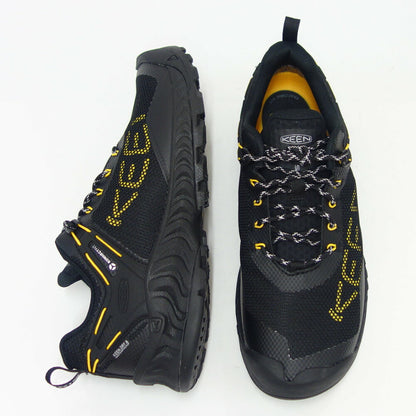 【SALE 20%OFF】 KEEN キーン NXIS EVO WP 1025910  ネクシス エヴォ ウォータープルーフ カラー：Black/Keen Yellow ライトハイキングシューズ ウォーキング トレッキング トラベル（メンズ）「靴」