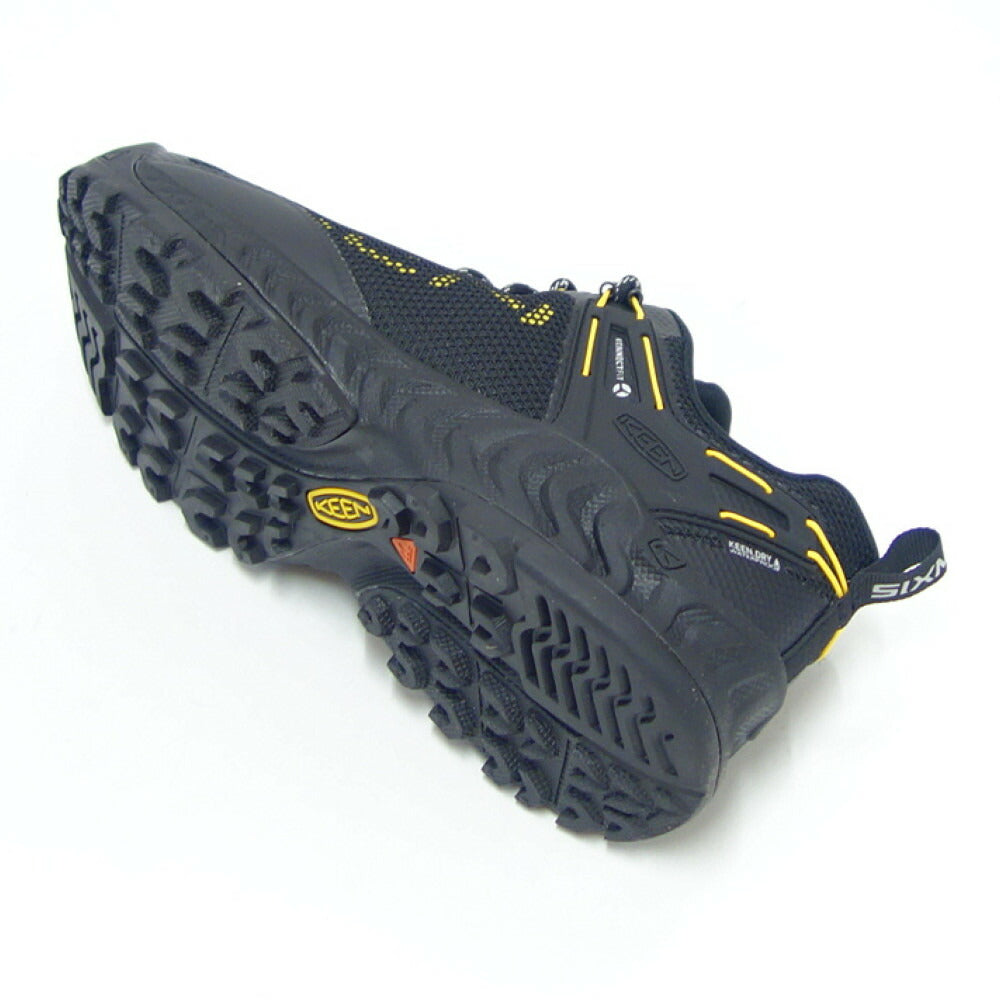 【SALE 20%OFF】 KEEN キーン NXIS EVO WP 1025910  ネクシス エヴォ ウォータープルーフ カラー：Black/Keen Yellow ライトハイキングシューズ ウォーキング トレッキング トラベル（メンズ）「靴」