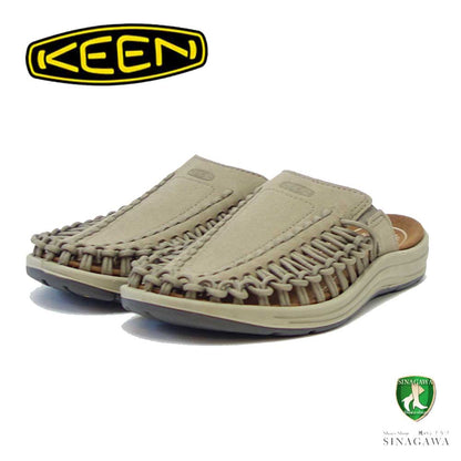 KEEN キーン UNEEK 2 SLIDE（ユニーク ツー スライド）  1026024（レディース） カラー：Timberwolf / Plaza Taupe スリッポン サンダル クロッグ サボ オープンエアー  キャンプ オフィス スポーツ レジャー「靴」