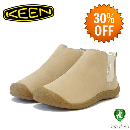 【SALE 30%OFF】 KEEN キーン モージー チェルシー レザー 1026453 ：Safari/Birch（ウィメンズ）天然皮革 アンクルブーツショートブーツ 展開サイズ 23cm 23.5cm 24cm 「靴」
