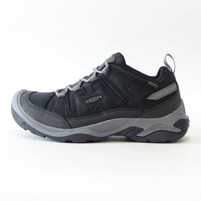 KEEN キーン CIRCADIA WP サーカディア ウォータープルーフ   1026775（メンズ）カラー：Black / Steel Grey アウトドア 防水 スニーカー ウォーキング トレッキング「靴」
