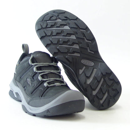 KEEN キーン CIRCADIA WP サーカディア ウォータープルーフ   1026775（メンズ）カラー：Black / Steel Grey アウトドア 防水 スニーカー ウォーキング トレッキング「靴」