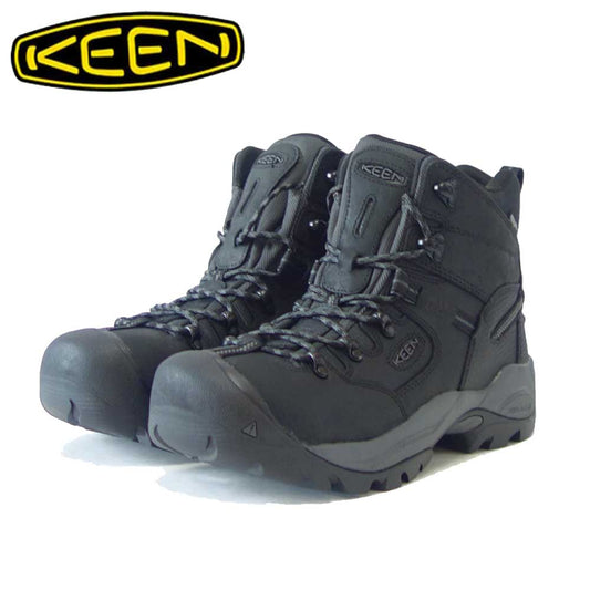 KEEN キーン ピッツバーグ エナジー シックス WP（カーボンファイバートゥ） ウォータープルーフ ワークブーツ 1026835（メンズ）カラー：Black/Forged Iron 工事現場 アウトドア ウォーキングシューズ ハイキングシューズ「靴」
