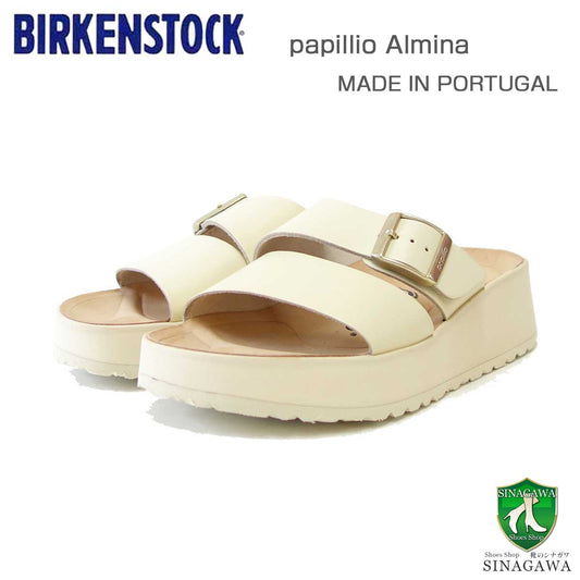 papilliobyBIRKENSTOCKビルケンシュトックAlmina（アルミナ）エクリュ1026906（ナロー幅狭）厚底ドイツ生まれの快適サンダル「靴」