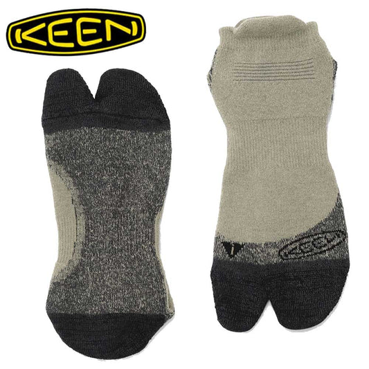 KEEN キーン タビグリップ ソックス ローカット （ユニセックス） カラー：Safari(1027049)   日本製 靴下 アウトドア ウォーキング ハイキング
