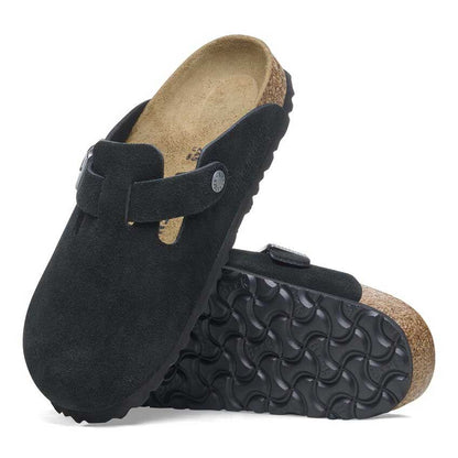 ビルケンシュトックBIRKENSTOCKBoston（ボストン）メンズ幅広（レギュラーフィット）1027142（スエードレザー／ブラック）サボクロッグドイツ製快適サンダル「靴」