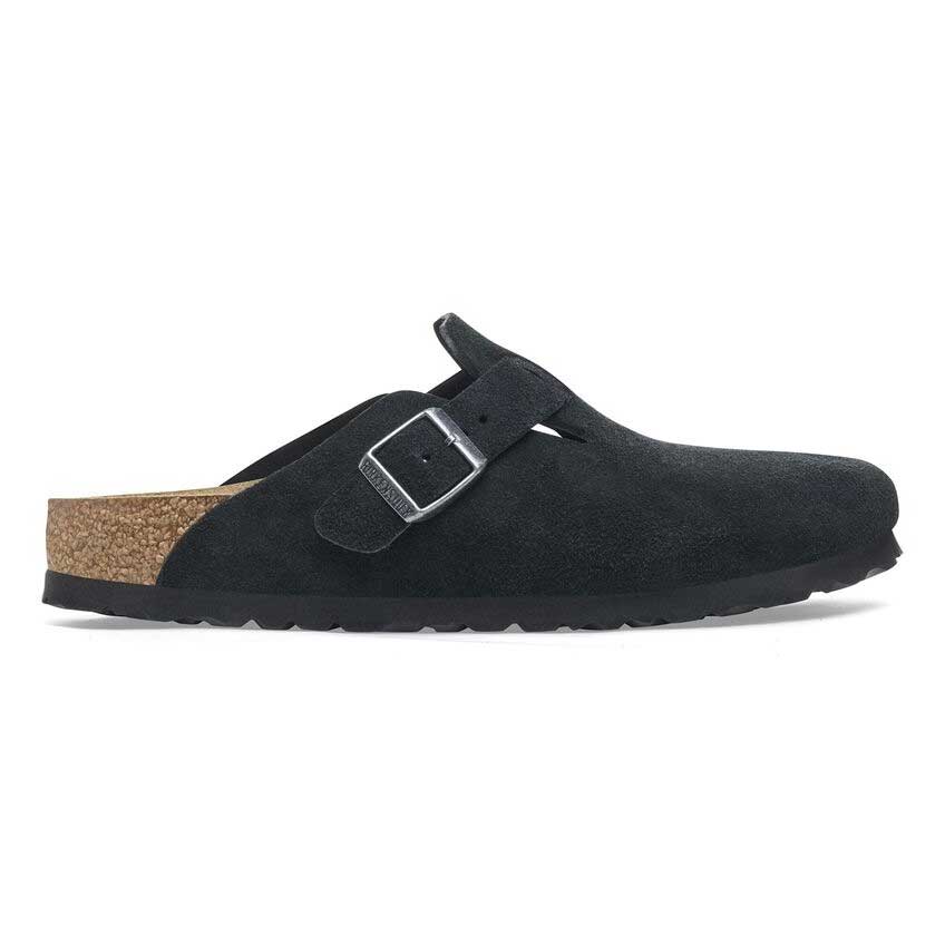 ビルケンシュトックBIRKENSTOCKBoston（ボストン）メンズ幅広（レギュラーフィット）1027142（スエードレザー／ブラック）サボクロッグドイツ製快適サンダル「靴」