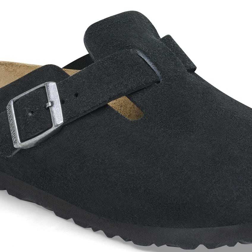 ビルケンシュトックBIRKENSTOCKBoston（ボストン）メンズ幅広（レギュラーフィット）1027142（スエードレザー／ブラック）サボクロッグドイツ製快適サンダル「靴」