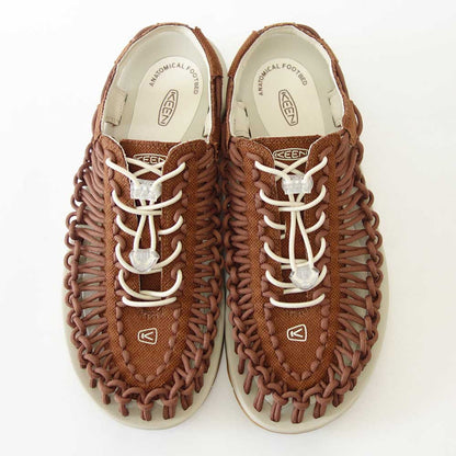 【SALE 30%OFF】 KEEN キーン UNEEK CANVAS（ユニーク キャンバス）  1027247（メンズ）カラー：Tortoise Shell / Birch バックストラップ スリッポン スニーカー サンダル オープンエアー  キャンプ フェス スポーツ レジャー 旅行 「靴」