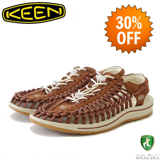 【SALE 30%OFF】 KEEN キーン UNEEK CANVAS（ユニーク キャンバス）  1027247（メンズ）カラー：Tortoise Shell / Birch バックストラップ スリッポン スニーカー サンダル オープンエアー  キャンプ フェス スポーツ レジャー 旅行 「靴」