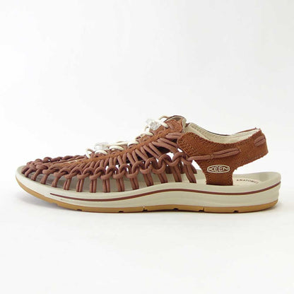 【SALE 30%OFF】 KEEN キーン UNEEK CANVAS（ユニーク キャンバス）  1027247（メンズ）カラー：Tortoise Shell / Birch バックストラップ スリッポン スニーカー サンダル オープンエアー  キャンプ フェス スポーツ レジャー 旅行 「靴」