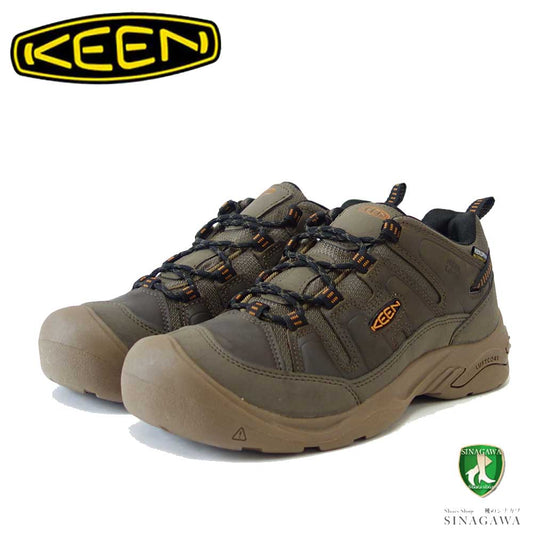 KEEN キーン CIRCADIA WP サーカディア ウォータープルーフ   1027259 （メンズ） カラー：Canteen/Curry アウトドア 防水 スニーカー ウォーキング トレッキング「靴」