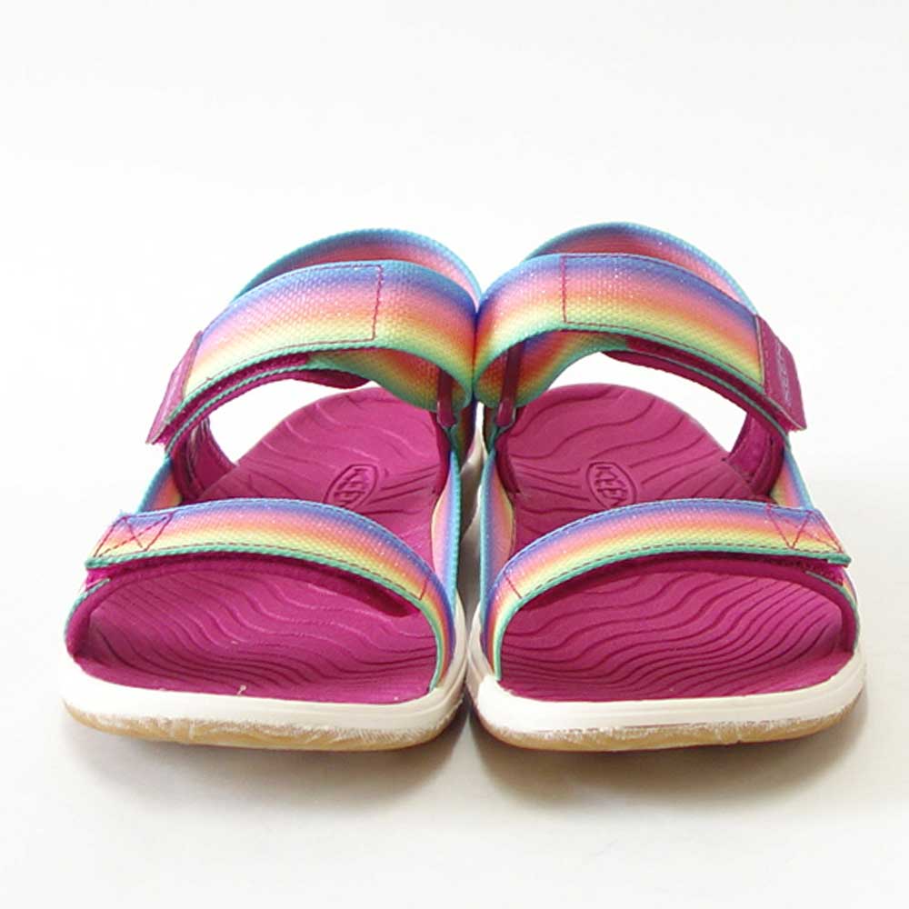 【SALE 30%OFF】 キーン KEEN  エル バックストラップ 1027308 Rainbow/Festival Fuchsia（キッズ） 1027332 スポーツ オープントゥサンダル ビーチ サンダル 「靴」