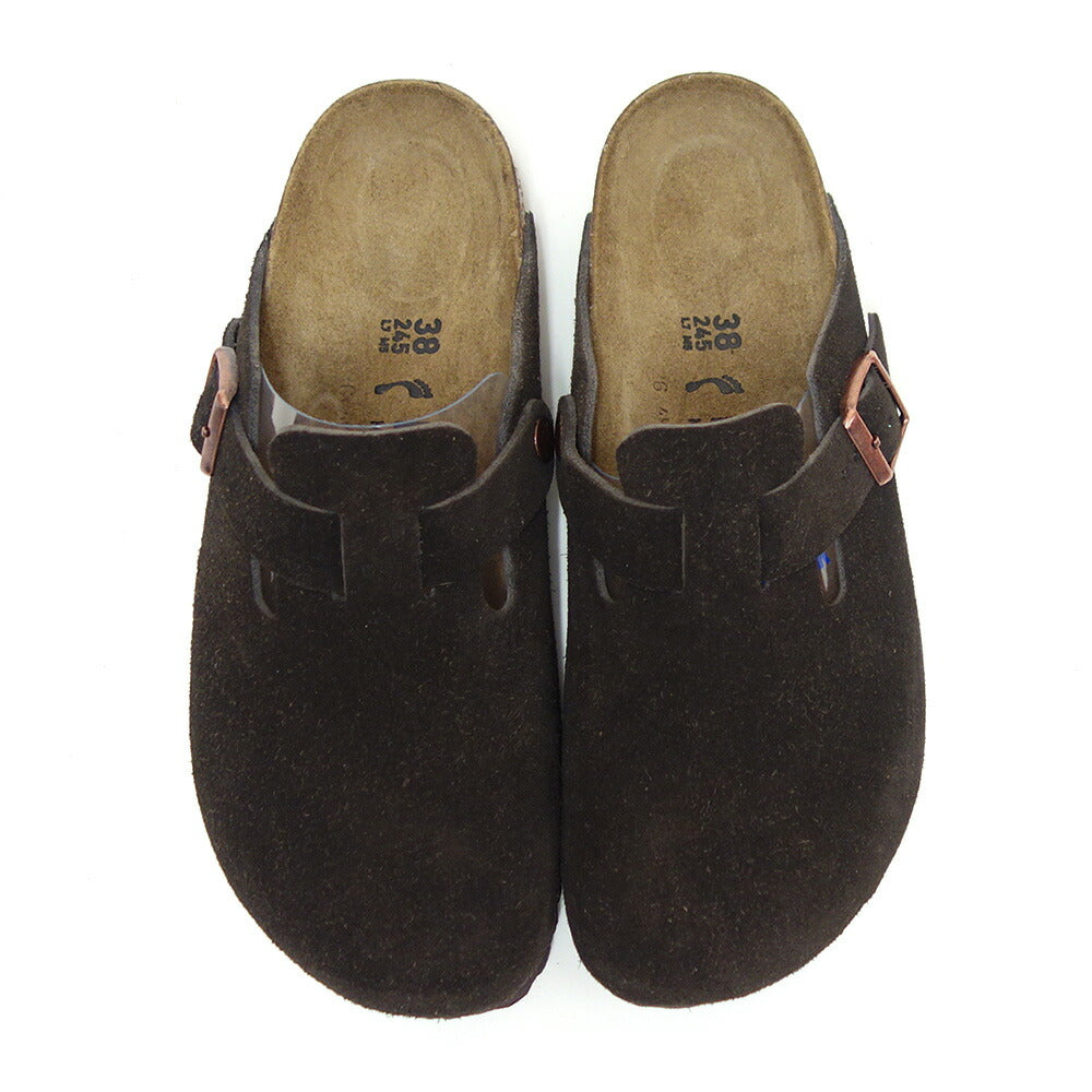 ビルケンシュトックBIRKENSTOCKBoston（ボストン）幅広（レギュラーフィット）60901（スエードレザー／モカ）メンズサンダルサボクロッグドイツ製快適サンダル「靴」