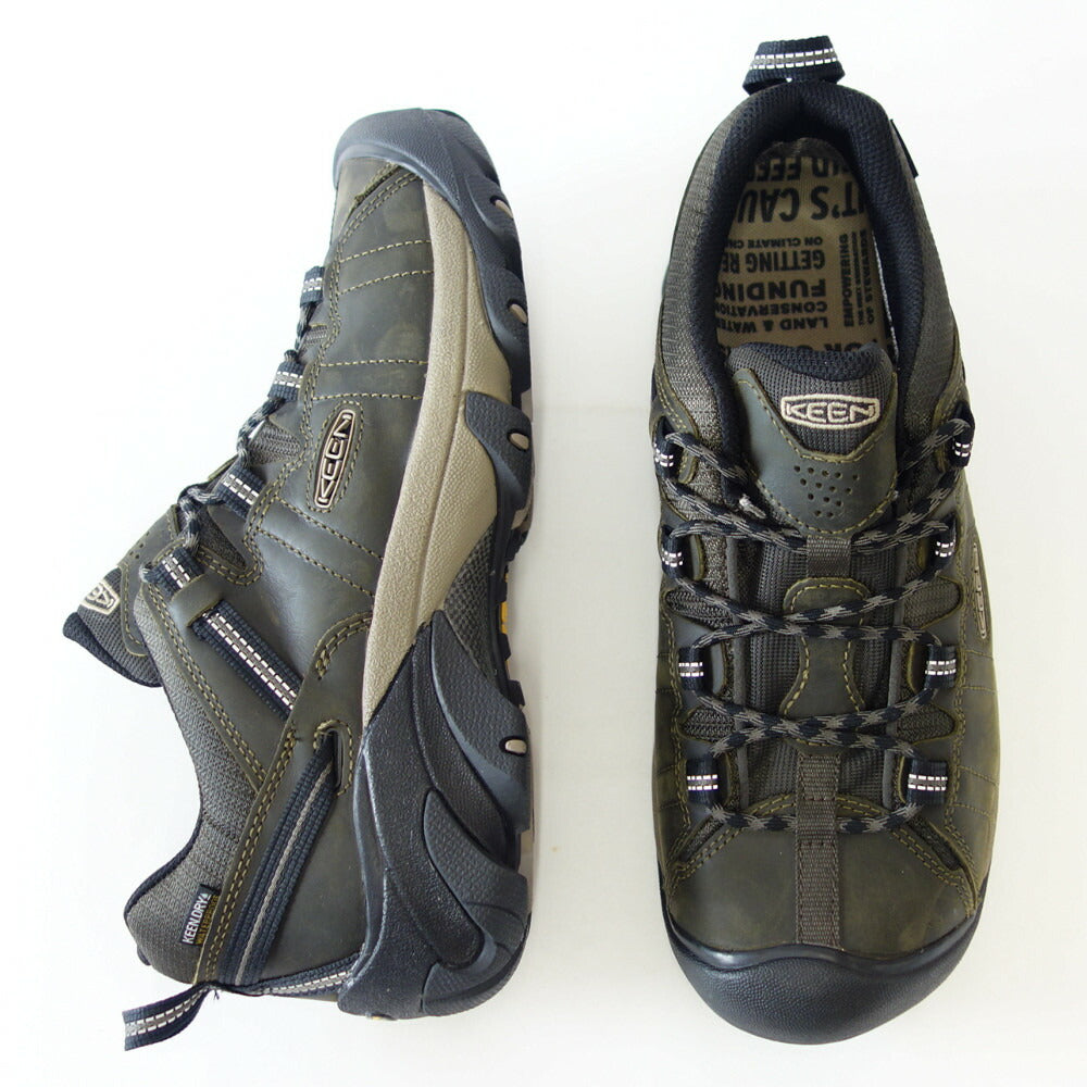 KEEN キーン TARGHEE 2 ターギー 2   1027699（メンズ） カラー：Dark Olive / Plaza Taupe アウトドア ウォータープルーフ スニーカー ウォーキング「靴」