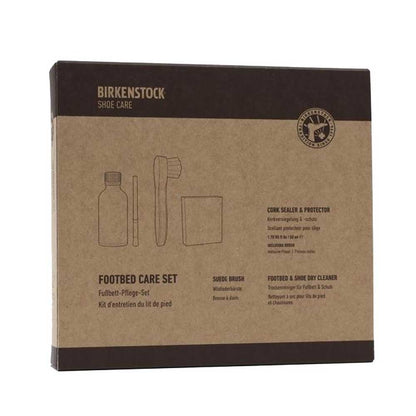 BIRKENSTOCKビルケンシュトックフットベッドケアセット（4点）1027810コルクシーラー（液体刷毛が付属）＆スエードブラシ＆ドライクリーナー（ドイツ製）