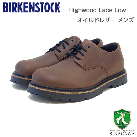 ビルケンシュトックBIRKENSTOCKHighwoodLaceLow（ハイウッドレースロー）メンズ（幅広）1028093（オイルドレザー／ハバナ）カジュアルビジネスコンフォートフラットシューズ「靴」