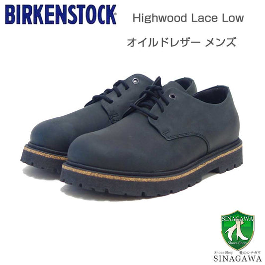 ビルケンシュトックBIRKENSTOCKHighwoodLaceLow（ハイウッドレースロー）メンズ（幅広）1028173（オイルドレザー／ブラック）カジュアルビジネスコンフォートフラットシューズ「靴」