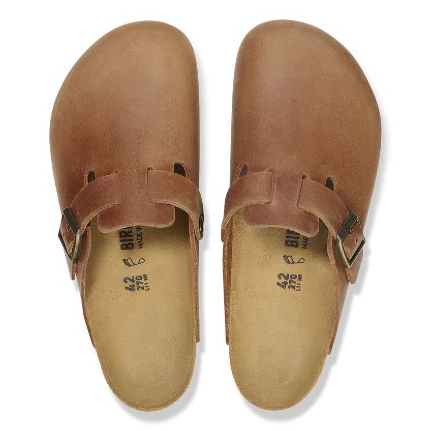 ビルケンシュトックBIRKENSTOCKBoston（ボストン）幅狭（ナローフィット）1028310（オイルドレザー／コニャック）レディースサンダルサボクロッグドイツ製快適サンダル「靴」