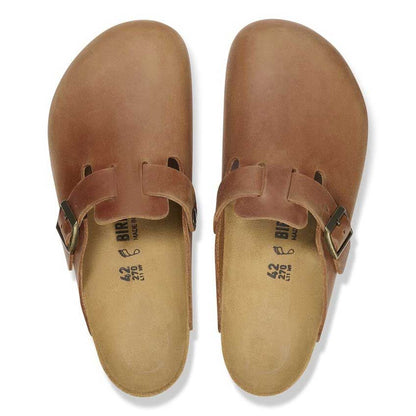 ビルケンシュトックBIRKENSTOCKBoston（ボストン）幅狭（ナローフィット）1028310（オイルドレザー／コニャック）レディースサンダルサボクロッグドイツ製快適サンダル「靴」
