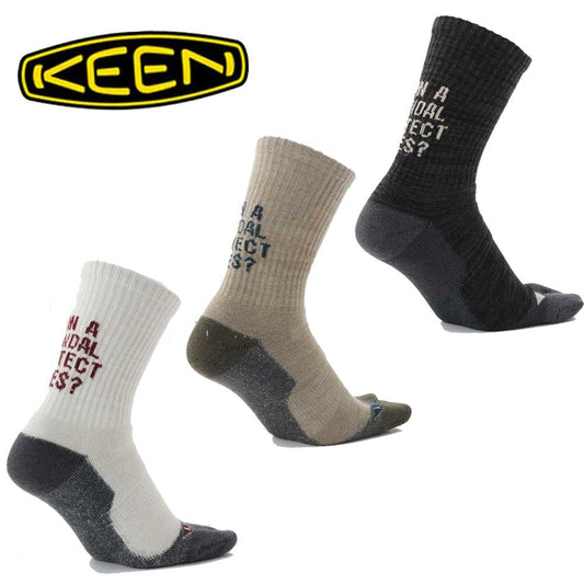 KEEN キーン ニューポート タビ スローガン ソックス （ユニセックス） カラー：White/Magne(1028267) ・ Timber Wolf/Canteen(1028268) ・ Black/magnet(1028269)   靴下 アウトドア ウォーキング ハイキング