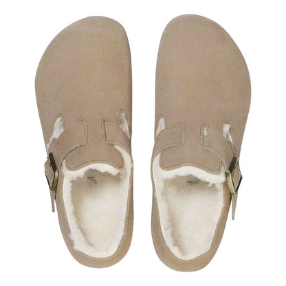 ビルケンシュトックBIRKENSTOCKLONDONShearling（ロンドンシアリング）1028470レディース（スエードレザー／トープ）ナロー幅スリッポンコンフォートシューズ「靴」