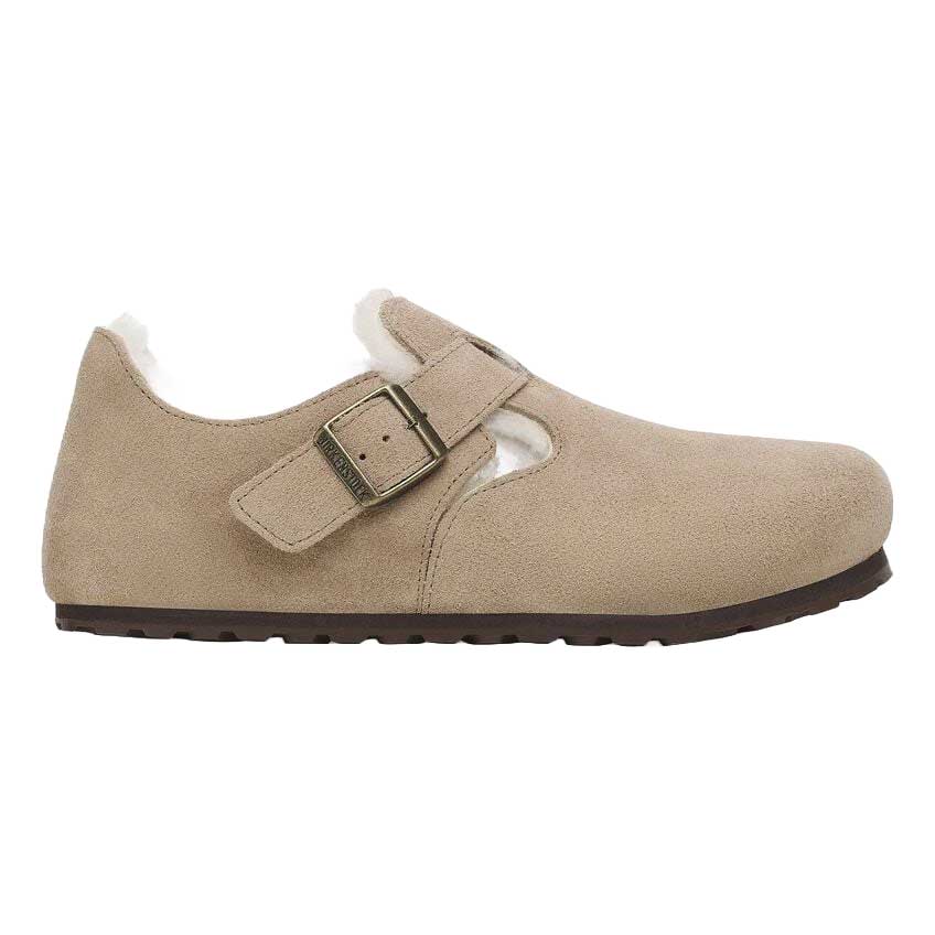 ビルケンシュトックBIRKENSTOCKLONDONShearling（ロンドンシアリング）1028470レディース（スエードレザー／トープ）ナロー幅スリッポンコンフォートシューズ「靴」