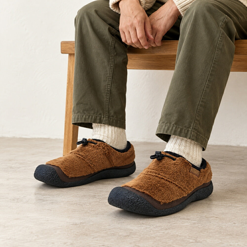 キーンKEENハウザースリースライド1029443Bison/Black（メンズ）ソフトで暖かみのあるリラックスサボ「靴」