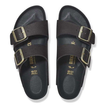 BIRKENSTOCKビルケンシュトックARIZONA（アリゾナ）サフィアーノブラック1029493（ナローフィット幅狭）レディースサンダルビルコフロールエンボス加工「靴」