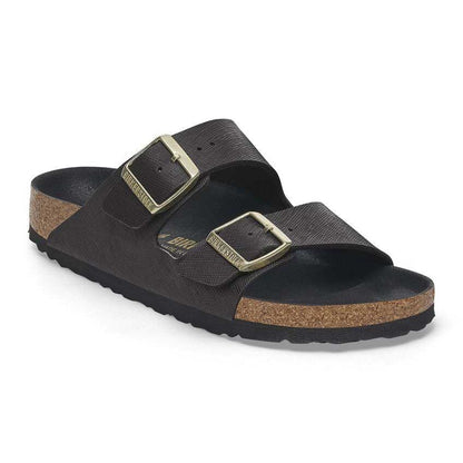BIRKENSTOCK ビルケンシュトック ARIZONA（アリゾナ）サフィアーノ ブラック 1029493（ナローフィット 幅狭） レディースサンダル ビルコフロール エンボス加工  「靴」