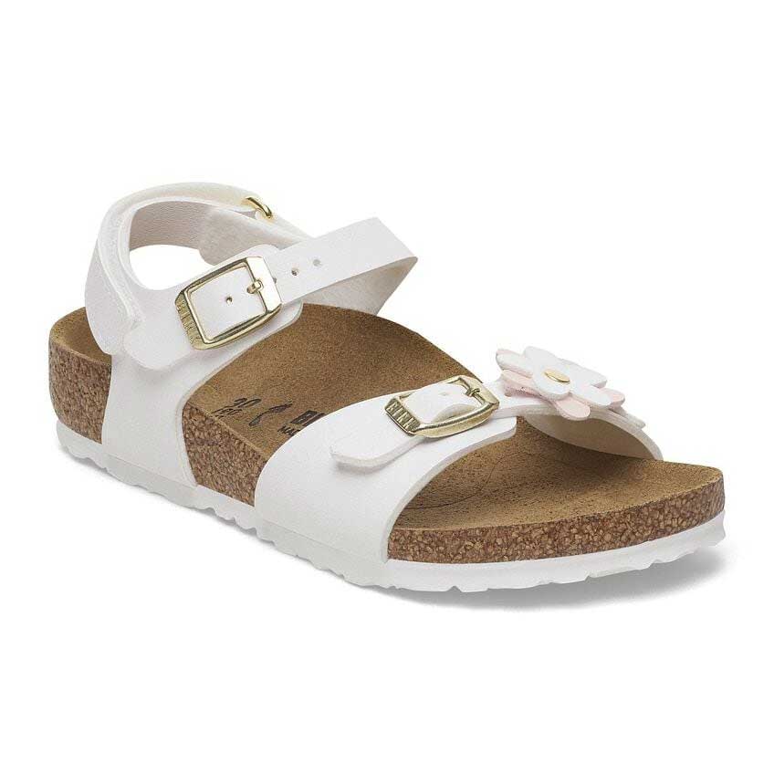 ビルケンシュトック BIRKENSTOCK リオ プレイン フラワーズ AS キッズ サンダル 1029561 ホワイト  ビルコフロー サンダル コンフォート ジュニア