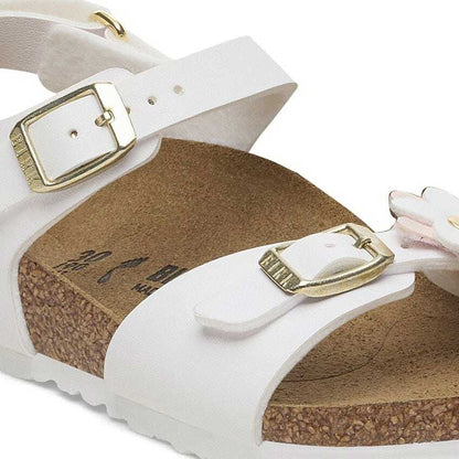 ビルケンシュトックBIRKENSTOCKリオプレインフラワーズASキッズサンダル1029561ホワイトビルコフローサンダルコンフォートジュニア