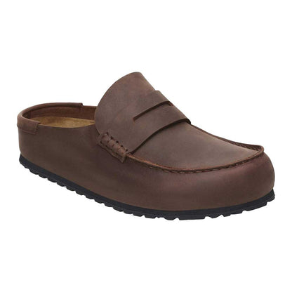 ビルケンシュトック BIRKENSTOCK Naples Wrapped（ネープルズ ラップ）幅広（レギュラーフィット） 1029617（オイルドレザー／ハバナ）メンズ サボ クロッグ 快適サンダル 「靴」