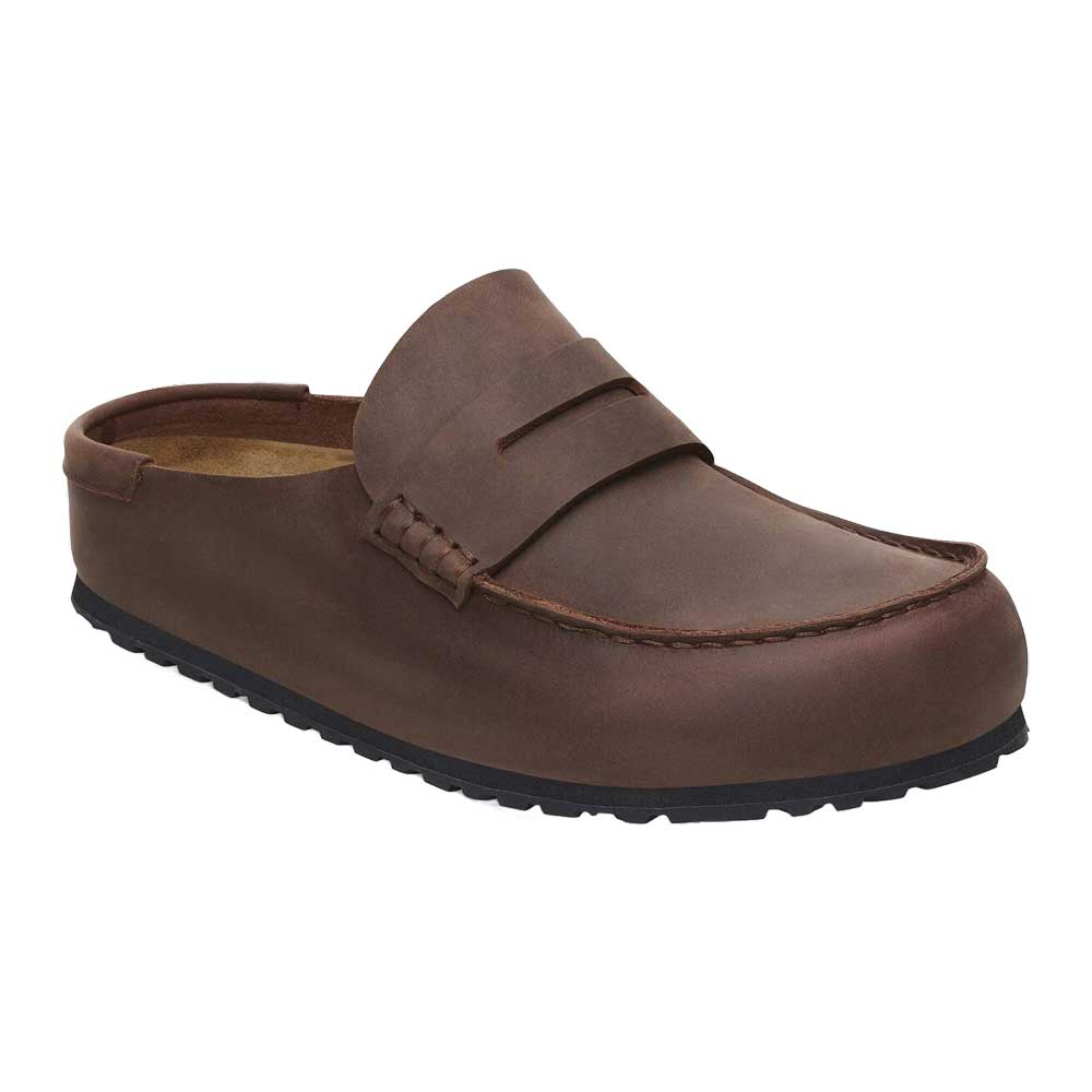 ビルケンシュトック BIRKENSTOCK Naples Wrapped（ネープルズ ラップ）幅広（レギュラーフィット） 1029617（オイルドレザー／ハバナ）メンズ サボ クロッグ 快適サンダル 「靴」