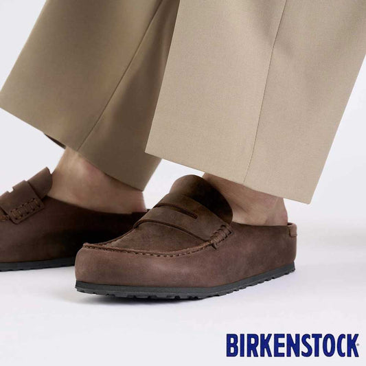 ビルケンシュトックBIRKENSTOCKNaplesWrapped（ネープルズラップ）幅広（レギュラーフィット）1029617（オイルドレザー／ハバナ）メンズサボクロッグ快適サンダル「靴」