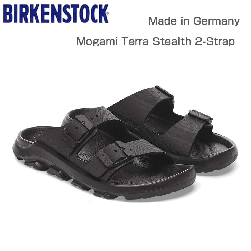 BIRKENSTOCKビルケンシュトックMogamiTerraStealth2-Strap（モガミテラステルス2ストラップ）エイペックスブラック1029643（レギュラーフィット幅広）メンズサンダルコンフォート「靴」