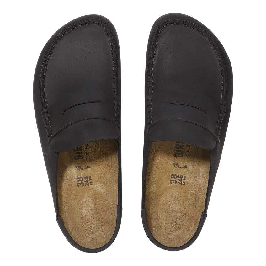 ビルケンシュトックBIRKENSTOCKNaplesWrapped（ネープルズラップ）幅広（レギュラーフィット）1029711（オイルドレザー／ブラック）メンズサボクロッグ快適サンダル「靴」