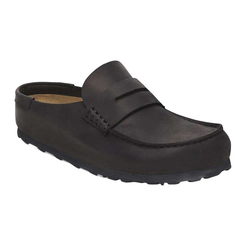 ビルケンシュトック BIRKENSTOCK Naples Wrapped（ネープルズ ラップ）幅広（レギュラーフィット） 1029711（オイルドレザー／ブラック）メンズ サボ クロッグ 快適サンダル 「靴」