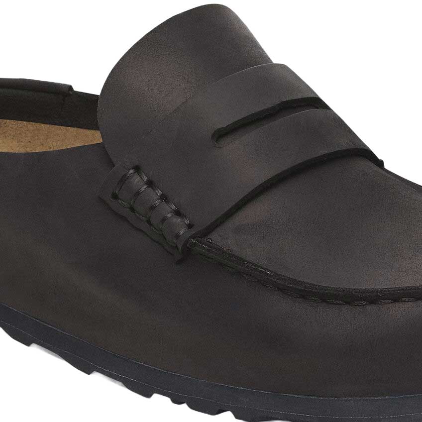 ビルケンシュトックBIRKENSTOCKNaplesWrapped（ネープルズラップ）幅広（レギュラーフィット）1029711（オイルドレザー／ブラック）メンズサボクロッグ快適サンダル「靴」