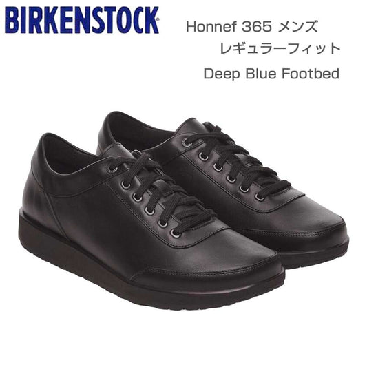 ビルケンシュトックBIRKENSTOCKHonnef365（ホンネフ365）メンズ（幅広）1029714（ブラック）ナチュラルレザースニーカーコンフォートフラットシューズ「靴」
