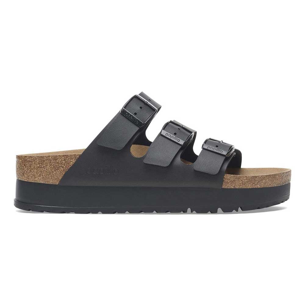 papilliobyBIRKENSTOCKビルケンシュトックFloridaIIIFlexPlatform（フロリダ）ブラック1029737（ナロー幅狭）厚底ドイツ生まれの快適サンダル「靴」