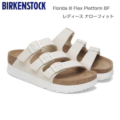 papilliobyBIRKENSTOCKビルケンシュトックFloridaIIIFlexPlatform（フロリダ）エッグシェル1029751（ナロー幅狭）厚底ドイツ生まれの快適サンダル「靴」