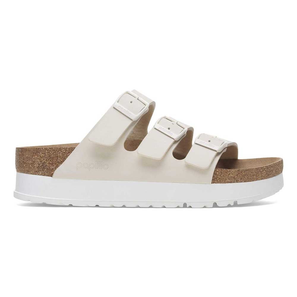 papilliobyBIRKENSTOCKビルケンシュトックFloridaIIIFlexPlatform（フロリダ）エッグシェル1029751（ナロー幅狭）厚底ドイツ生まれの快適サンダル「靴」