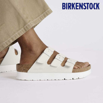 papilliobyBIRKENSTOCKビルケンシュトックFloridaIIIFlexPlatform（フロリダ）エッグシェル1029751（ナロー幅狭）厚底ドイツ生まれの快適サンダル「靴」