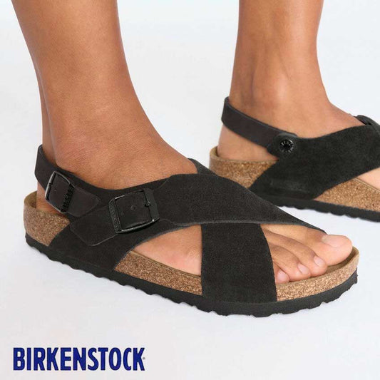 BIRKENSTOCKビルケンシュトックTulumIIVL/NB（トゥルム）スエードレザーブラック1029779（ナローフィット幅狭ソフトフットベッド）レディースサンダル「靴」