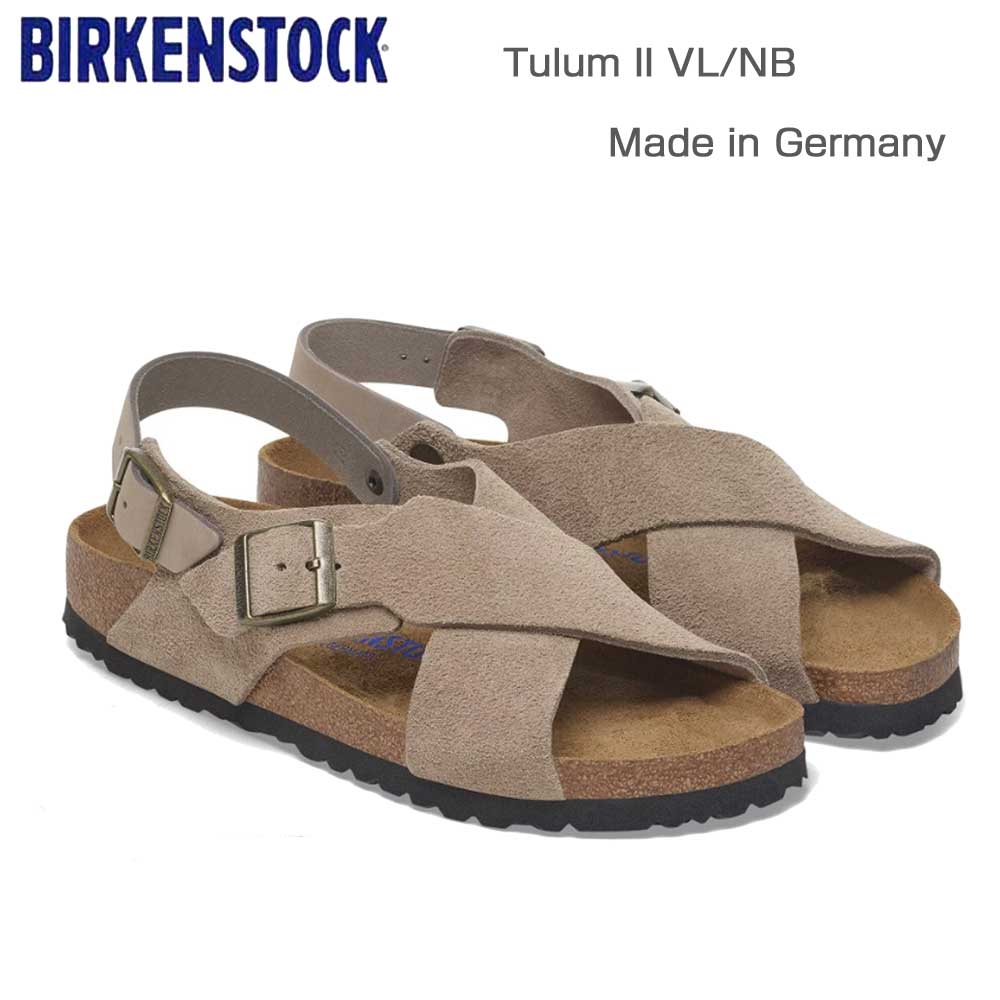 BIRKENSTOCKビルケンシュトックTulumIIVL/NB（トゥルム）スエードレザートープ1029834（ナローフィット幅狭ソフトフットベッド）レディースサンダル「靴」