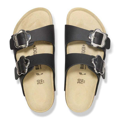 ビルケンシュトックBIRKENSTOCKArizonaKidsアリゾナフラワーズキッズサンダル1029844ブラックビルコフローサンダルコンフォートジュニア