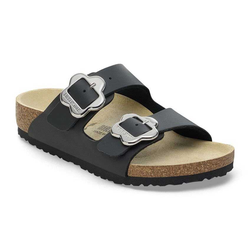ビルケンシュトックBIRKENSTOCKArizonaKidsアリゾナフラワーズキッズサンダル1029844ブラックビルコフローサンダルコンフォートジュニア