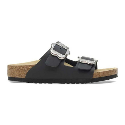 ビルケンシュトック BIRKENSTOCK Arizona Kids アリゾナフラワーズ キッズサンダル 1029844 ブラック  ビルコフロー サンダル コンフォート ジュニア