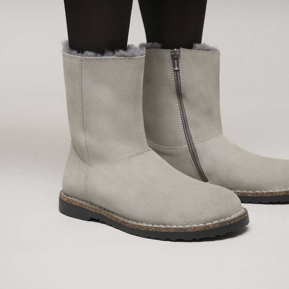 ビルケンシュトックBIRKENSTOCKUppsalaZipShearlingアップサラジップシアリング（レディース）1030049（ストーンコイン）ハーフブーツ「靴」